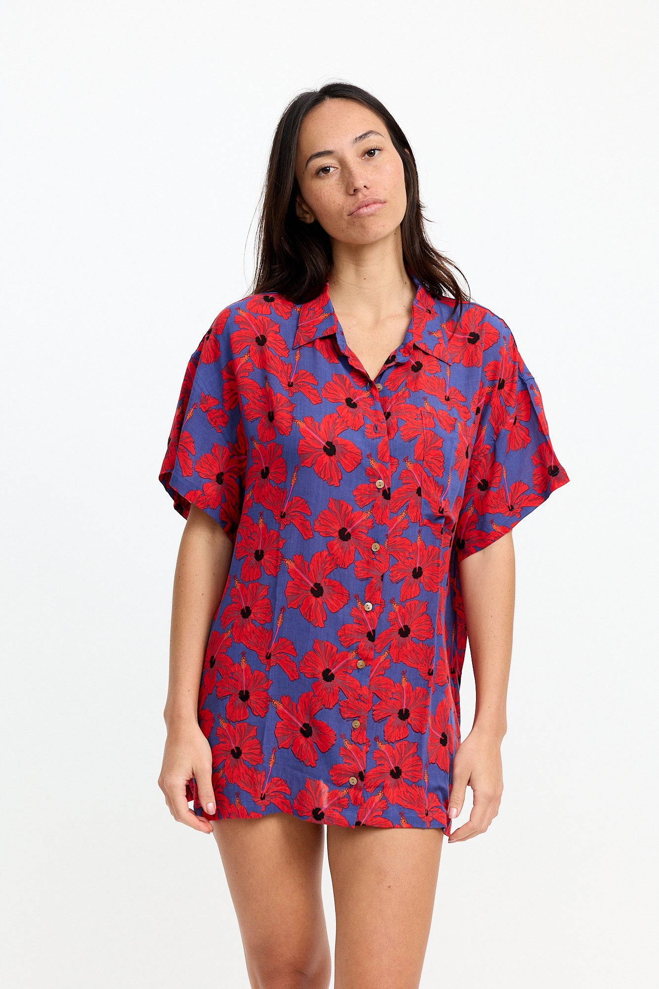 Aloha Shirt Dress - Velzy