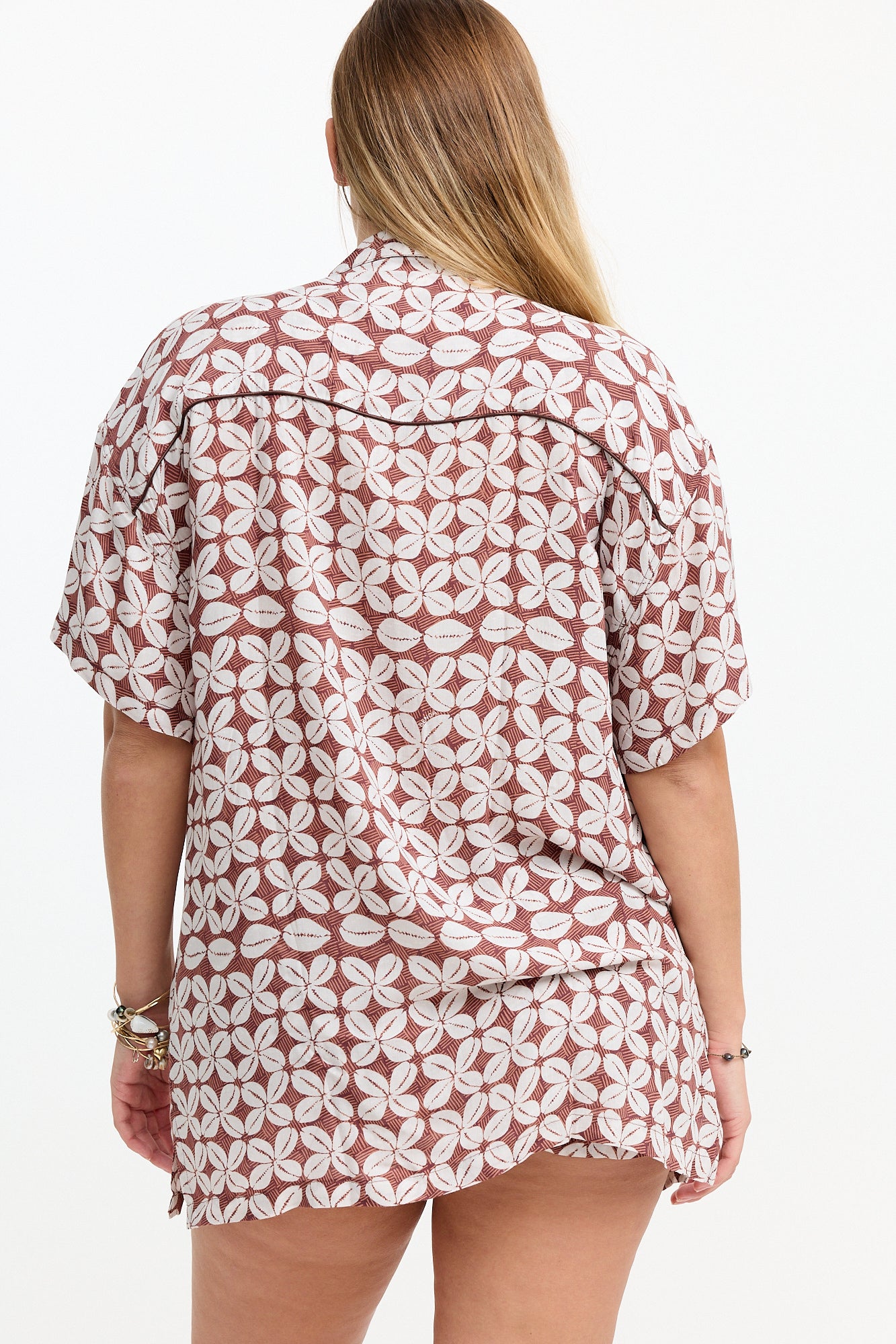 Aloha Shirt Dress - Cowrie Basket