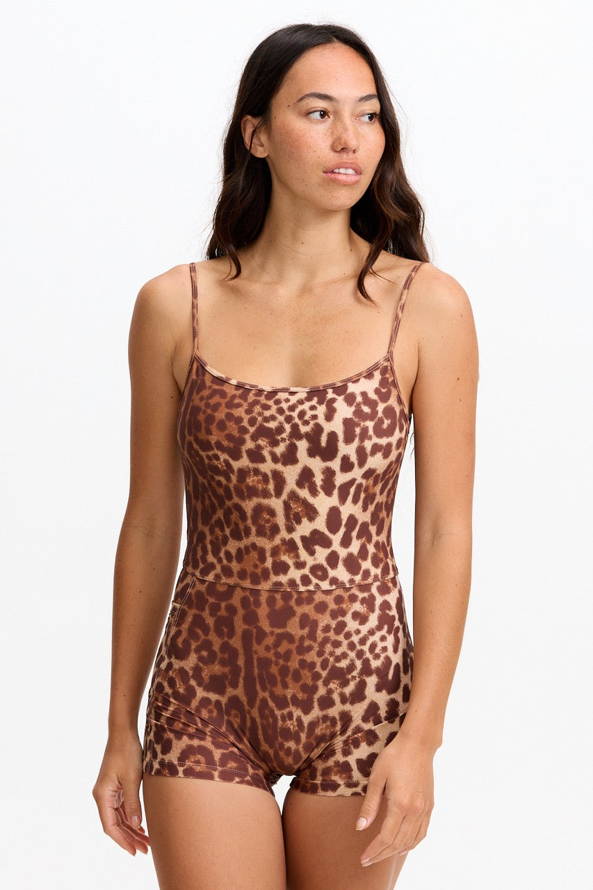 3" Active Romper - Sahara