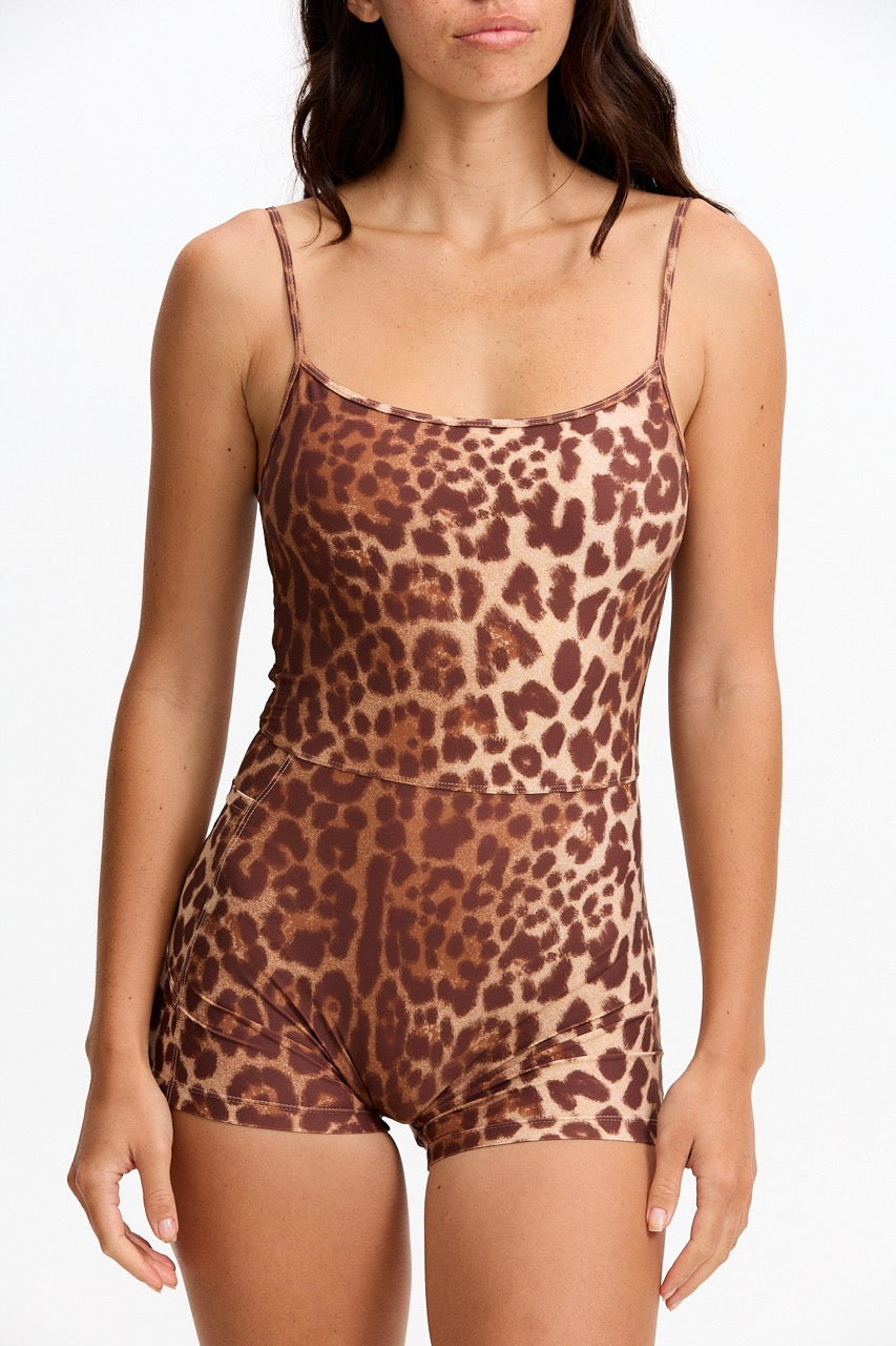 3" Active Romper - Sahara