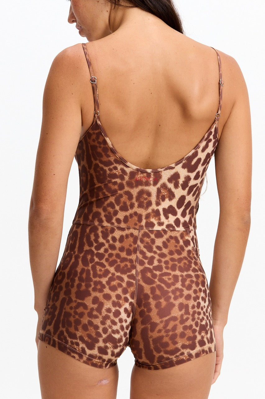3" Active Romper - Sahara