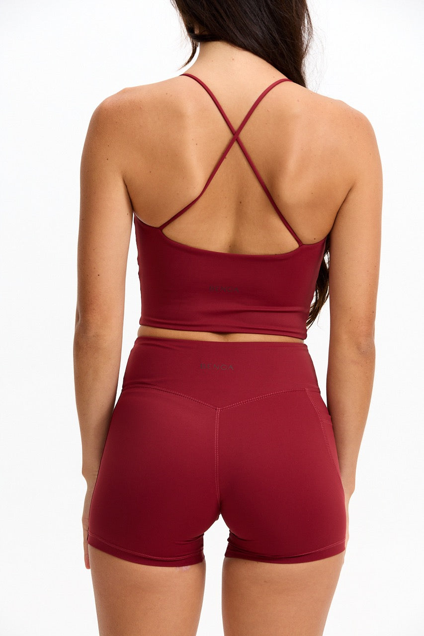 Cross-Back Active Tank - Cherry