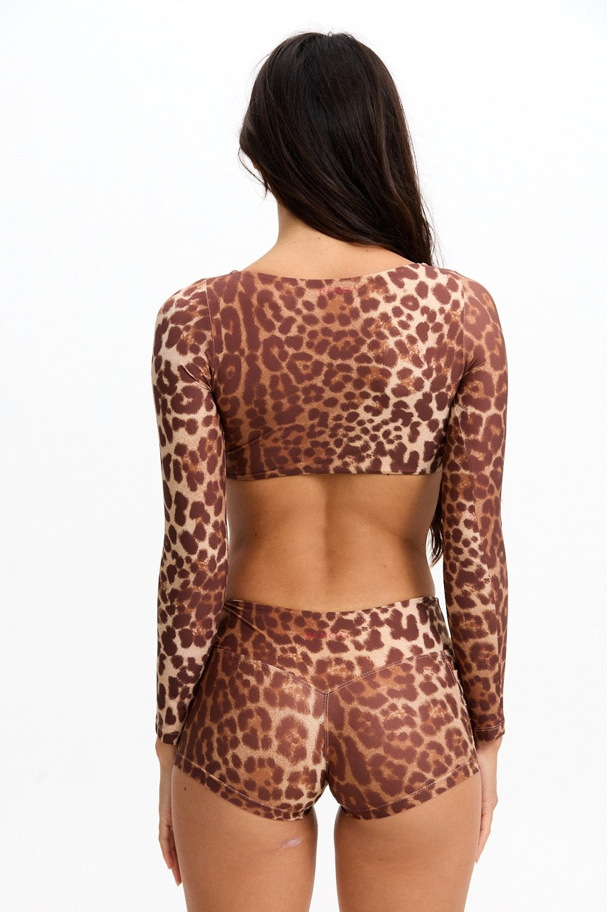 Low Rise Active Shorts - Sahara