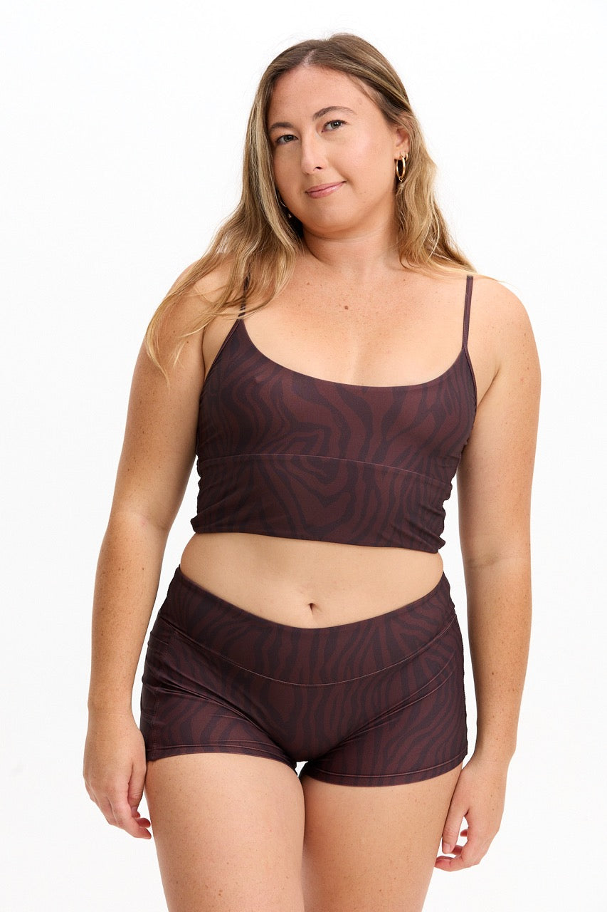 Active Tank - Chocolate Zebra