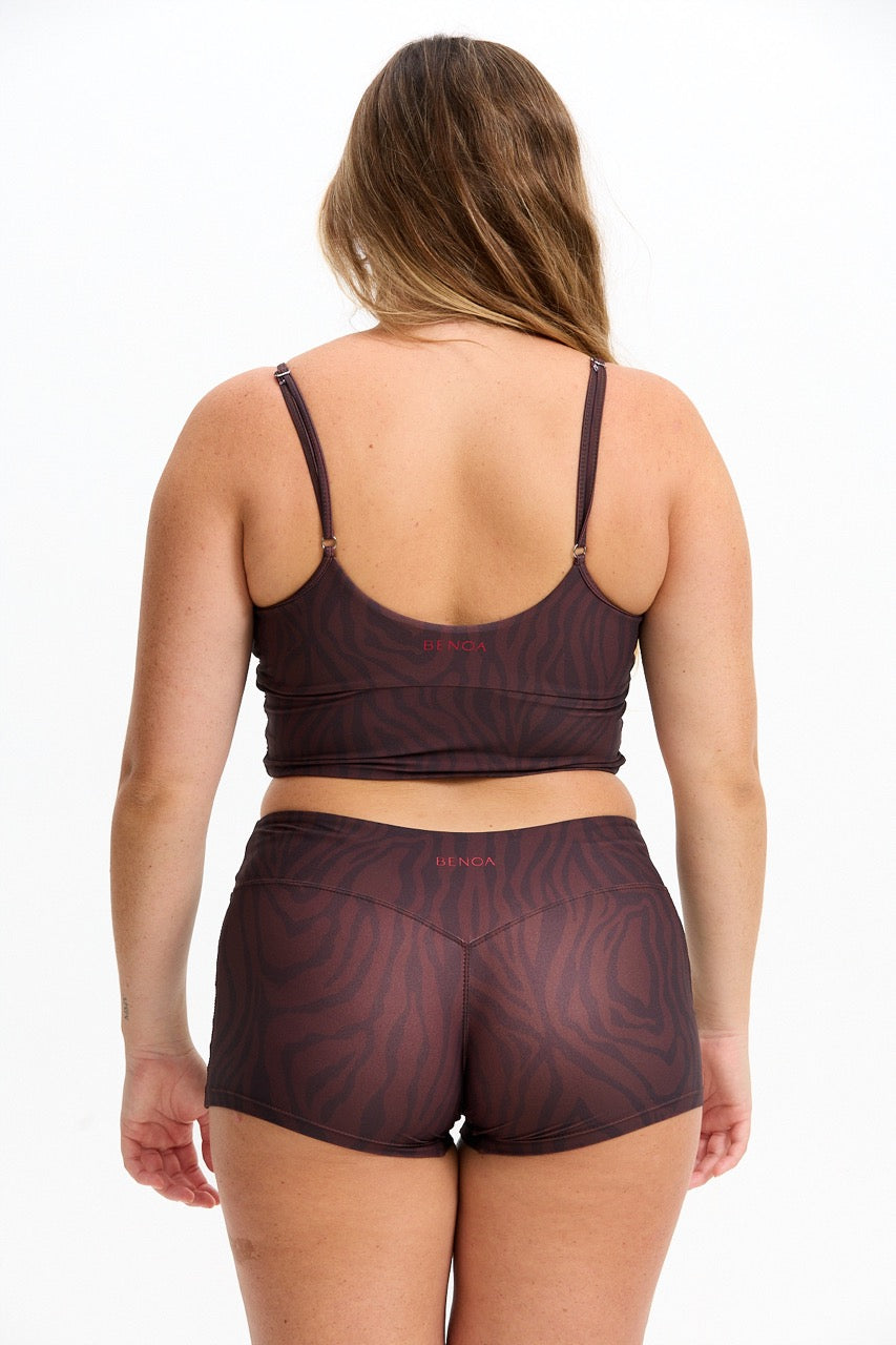 Active Tank - Chocolate Zebra