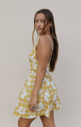 Short Malia Dress - Honey Palaka